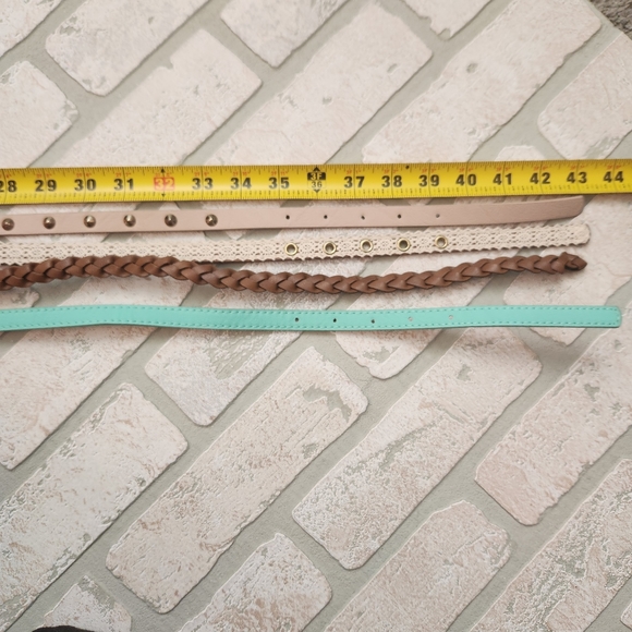 Wet Seal Womens Mid Waist Multiple Belts Size L - Picture 4 of 8